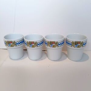 Vtg Seltmann Weiden Bavaria Coat of Arms TumbleSet Of 4-W. Germany-Lion-Crest